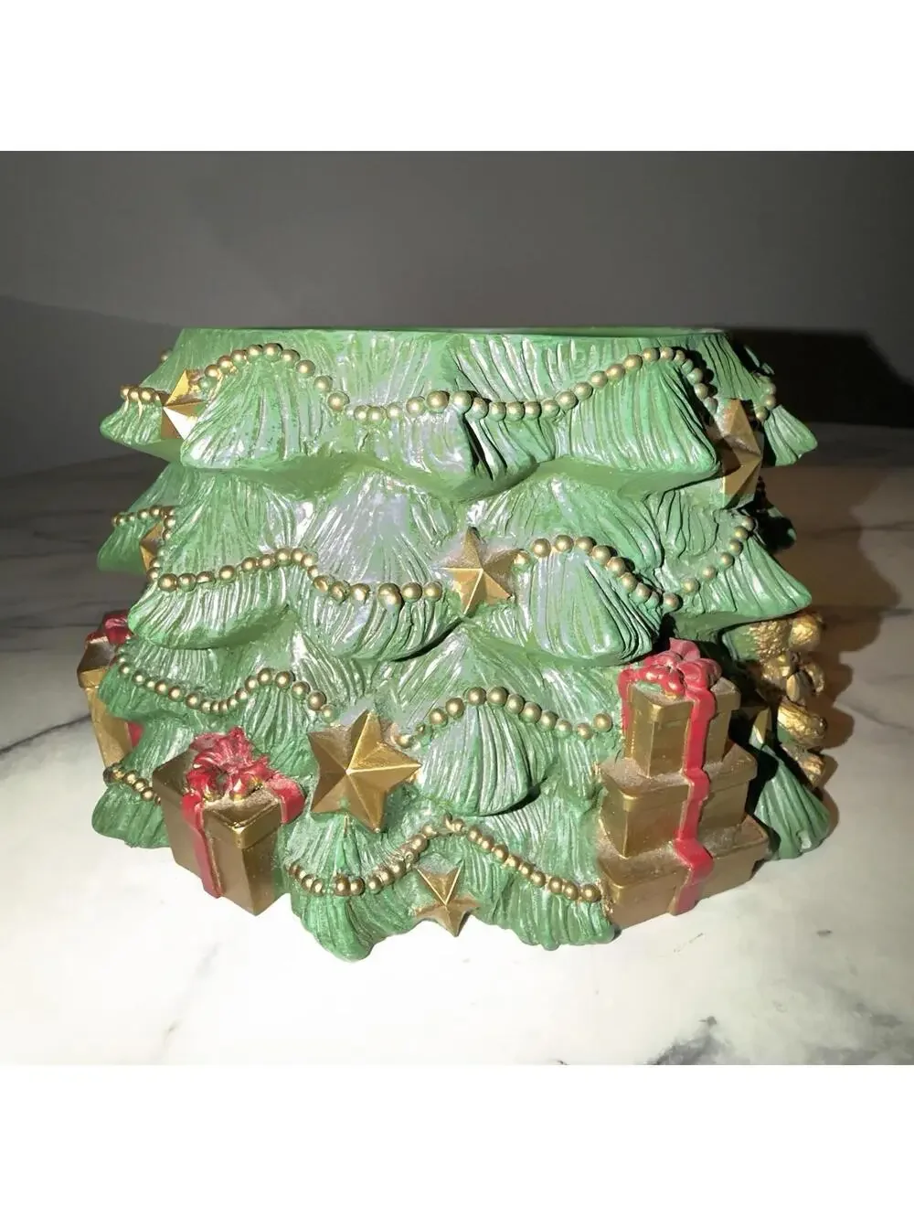 Homeworx by Harry Slatkin Christmas Tree Candle Holder Pedestal Jar Toy Soldier